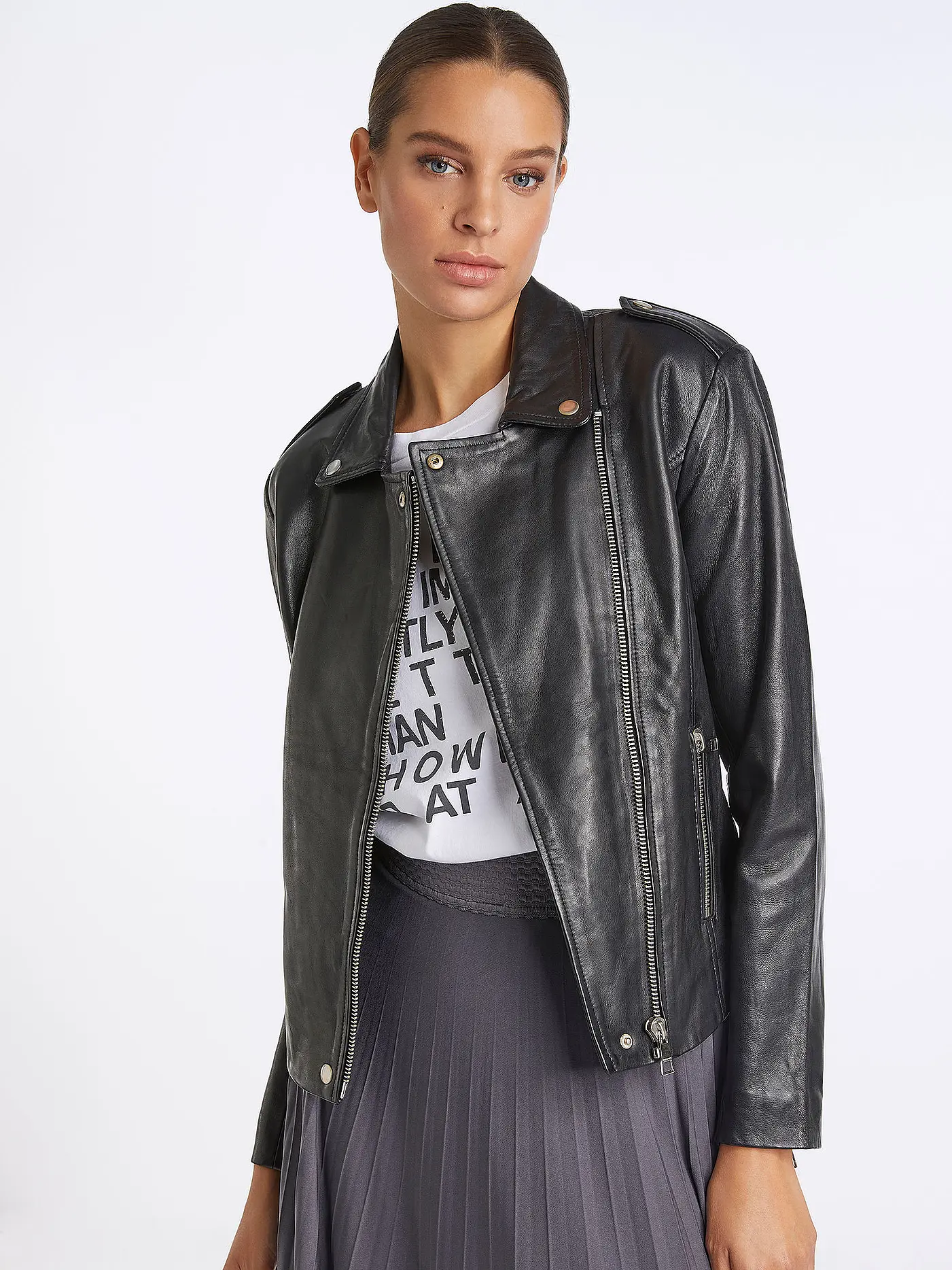 RICH & ROYAL | Lederjacke | 